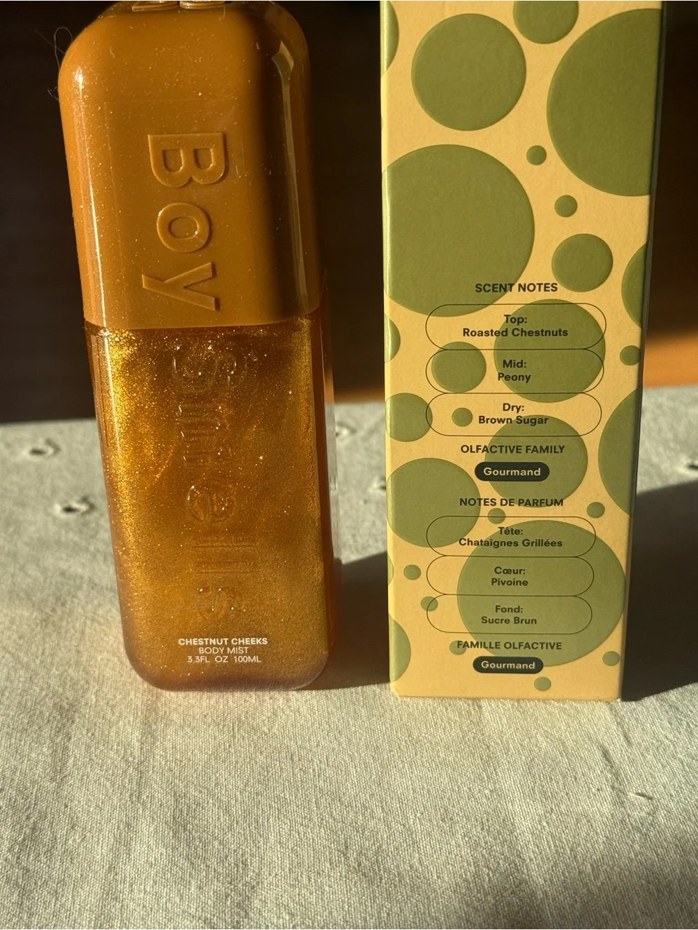Boy Smells Chestnut Cheeks Shimmer Body Mist 3.3 oz 100ml New in Box